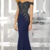 MGNY By Mori Lee - 71616 Embroidered Off-Shoulder Trumpet Dress