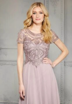 MGNY By Mori Lee - 71824 Embellished Bateau Chiffon A-line Dress 10 MGNY By Mori Lee - 71824 Embellished Bateau Chiffon A-line Dress -Mori Lee mgny by mori lee 71824 embellished bateau chiffon a line dress mother of the bride dresses 30448318611539