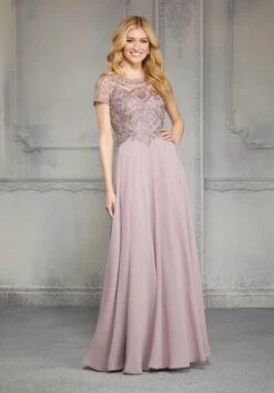 MGNY By Mori Lee - 71824 Embellished Bateau Chiffon A-line Dress 11 MGNY By Mori Lee - 71824 Embellished Bateau Chiffon A-line Dress -Mori Lee mgny by mori lee 71824 embellished bateau chiffon a line dress mother of the bride dresses 30448319234131