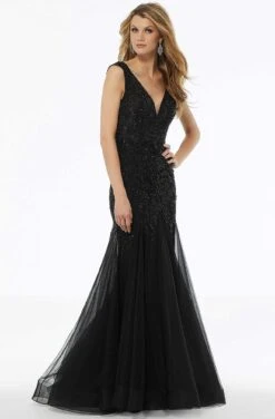 MGNY By Mori Lee - 72103 Beaded Plunging V-Neck Trumpet Dress 8 MGNY By Mori Lee - 72103 Beaded Plunging V-Neck Trumpet Dress -Mori Lee mgny by mori lee 72103 beaded plunging v neck trumpet dress evening dresses 13745144037459