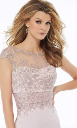 MGNY By Mori Lee - 72127 Embroidered Bateau Stretch Crepe Sheath Dress 5 MGNY By Mori Lee - 72127 Embroidered Bateau Stretch Crepe Sheath Dress -Mori Lee mgny by mori lee 72127 embroidered bateau stretch crepe sheath dress mother of the bride dresses 28774850854995