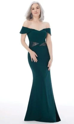 MGNY By Mori Lee - 72215 Beaded Waist Off Shoulder Mermaid Gown -Mori Lee mgny by mori lee 72215 beaded waist off shoulder mermaid gown mother of the bride dresses 2 emerald 14547313360979