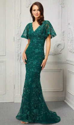 MGNY By Mori Lee - 72413 V-Neck Embroidered Evening Dress 8 MGNY By Mori Lee - 72413 V-Neck Embroidered Evening Dress -Mori Lee mgny by mori lee 72413 v neck embroidered evening dress evening dresses 00 emerald 28842664755283