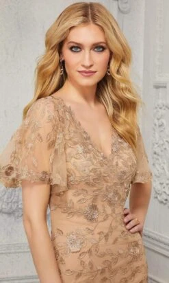 MGNY By Mori Lee - 72413 V-Neck Embroidered Evening Dress 7 MGNY By Mori Lee - 72413 V-Neck Embroidered Evening Dress -Mori Lee mgny by mori lee 72413 v neck embroidered evening dress evening dresses 28415285035091