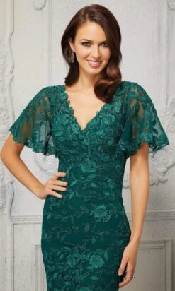 MGNY By Mori Lee - 72413 V-Neck Embroidered Evening Dress 9 MGNY By Mori Lee - 72413 V-Neck Embroidered Evening Dress -Mori Lee mgny by mori lee 72413 v neck embroidered evening dress evening dresses 28415289622611