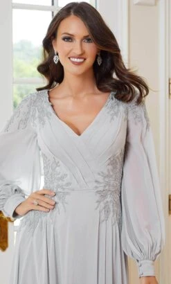 MGNY By Mori Lee 72717 - Bishop Sleeved Formal Dress -Mori Lee mgny by mori lee 72717 bishop sleeved formal dress evening dresses 32019898695763