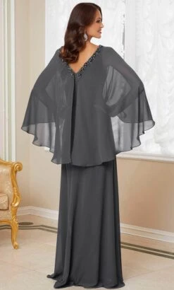 MGNY By Mori Lee 72731 - Beaded V-Neck Evening Gown -Mori Lee mgny by mori lee 72731 beaded v neck evening gown special occasion dress 31997982638163