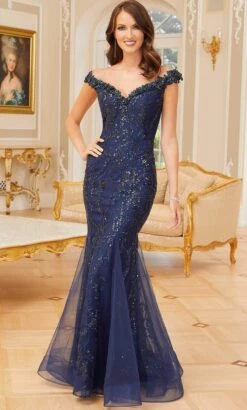 MGNY By Mori Lee 72733 - Cap Sleeved Prom Dress 8 MGNY By Mori Lee 72733 - Cap Sleeved Prom Dress -Mori Lee mgny by mori lee 72733 cap sleeved prom dress evening dresses 00 navy 32019966820435