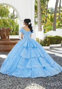 Mori Lee 34072 - Ruffled Off-Shoulder Quinceanera Ballgown -Mori Lee mori lee 34072 ruffled off shoulder quinceanera ballgown special occasion dress 31366107070547