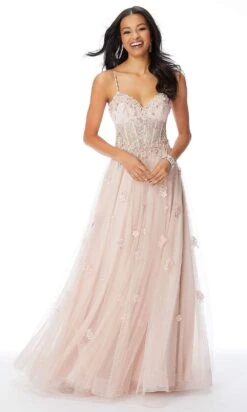 Mori Lee - 46006 Embroidered Lace Sweetheart A-line Gown