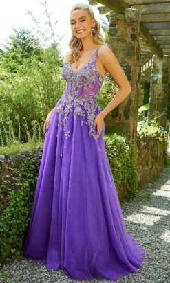 Mori Lee 47019 - Embellished Sleeveless Prom Dress 9 Mori Lee 47019 - Embellished Sleeveless Prom Dress -Mori Lee mori lee 47019 embellished sleeveless prom dress prom dresses 00 purple 31377848860755