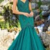 Mori Lee 47021 - Sleeveless V-neck Long Gown