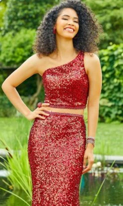 Mori Lee 47023 - Two-piece Asymmetric Long Gown -Mori Lee mori lee 47023 two piece asymmetric long gown special occasion dress 29853598580819