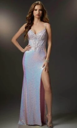 Mori Lee 48002 - Sequined Sleeveless Evening Dress 7 Mori Lee 48002 - Sequined Sleeveless Evening Dress -Mori Lee mori lee 48002 sequined sleeveless evening dress evening dresses 31998022942803