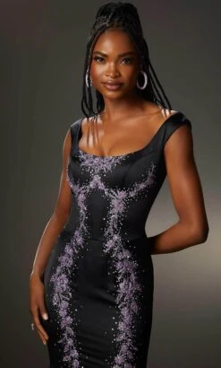 Mori Lee 48003 - Sleeveless Square Neck Evening Gown -Mori Lee mori lee 48003 sleeveless square neck evening gown evening dresses 31998053449811