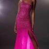 Mori Lee 48031 - Beaded One Sleeve Prom Dress