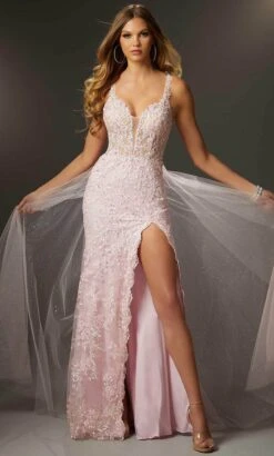 Mori Lee 48048 - Embroidered Sleeveless Prom Dress 16 Mori Lee 48048 - Embroidered Sleeveless Prom Dress -Mori Lee mori lee 48048 embroidered sleeveless prom dress special occasion dress 00 light pink 32004748378195