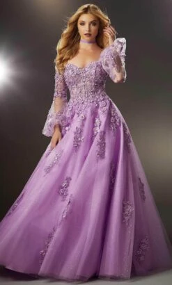 Mori Lee 48053 - Sweetheart Embroidered Ballgown -Mori Lee mori lee 48053 sweetheart embroidered ballgown ball gowns 00 orchid 31994142785619