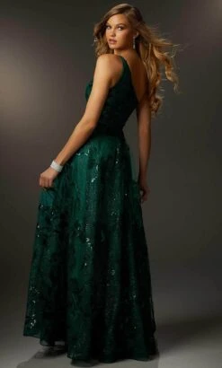 Mori Lee -Mori Lee mori lee 48060 asymmetrical beaded prom gown prom dresses 32017505157203