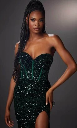 Mori Lee 48069 - Sequined Strapless Prom Dress -Mori Lee mori lee 48069 sequined strapless prom dress special occasion dress 32017641209939