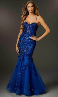 Mori Lee 48070 - Embellished Mermaid Prom Gown -Mori Lee mori lee 48070 embellished mermaid prom gown prom dresses 00 royal 31995686322259