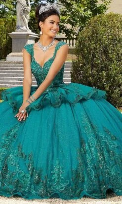 Mori Lee - 60134 Metallic Embroidered Peplum Ballgown 11 Mori Lee - 60134 Metallic Embroidered Peplum Ballgown -Mori Lee mori lee 60134 metallic embroidered peplum ballgown quinceanera dresses 15676419375187