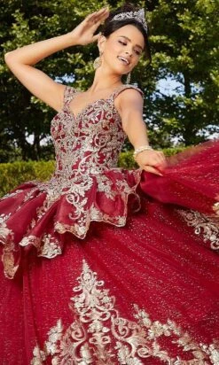 Mori Lee - 60134 Metallic Embroidered Peplum Ballgown 9 Mori Lee - 60134 Metallic Embroidered Peplum Ballgown -Mori Lee mori lee 60134 metallic embroidered peplum ballgown quinceanera dresses 15676419440723