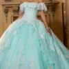 Mori Lee 60151 - Ruffle Tulle Sleeves Quinceanera Ballgown