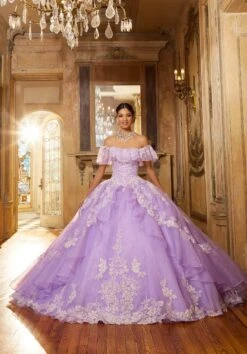 Mori Lee 60151 - Ruffle Tulle Sleeves Quinceanera Ballgown -Mori Lee mori lee 60151 ruffle tulle sleeves quinceanera ballgown special occasion dress 31366107922515