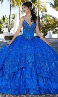 Mori Lee 60163 - Crystal Beaded Quinceanera Ballgown