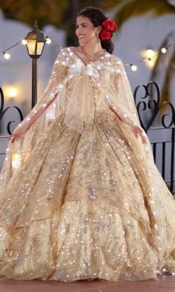 Mori Lee 60163 - Crystal Beaded Quinceanera Ballgown -Mori Lee mori lee 60163 crystal beaded quinceanera ballgown ball gowns 31384262672467