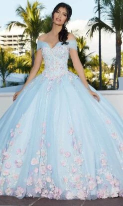 Mori Lee 60165 - 3D Floral Appliqued Sweetheart Ballgown