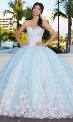 Mori Lee 60165 - 3D Floral Appliqued Sweetheart Ballgown 8 Mori Lee 60165 - 3D Floral Appliqued Sweetheart Ballgown -Mori Lee mori lee 60165 3d floral appliqued sweetheart ballgown prom dresses 31392959201363