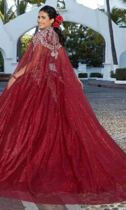 Mori Lee 60166 - Glittered Tulle Quinceanera Ballgown -Mori Lee mori lee 60166 glittered tulle quinceanera ballgown ball gowns 31384293081171