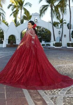 Mori Lee 60166 - Glittered Tulle Quinceanera Ballgown -Mori Lee mori lee 60166 glittered tulle quinceanera ballgown ball gowns 31384297242707