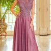 Mori Lee 72520 - Illusion Neckline Embellished Bodice Evening Gown