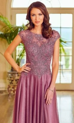 Mori Lee 72520 - Illusion Neckline Embellished Bodice Evening Gown -Mori Lee mori lee 72520 illusion neckline embellished bodice evening gown mother of the bride dresses 31382632890451