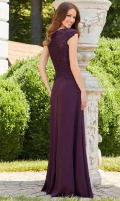 Mori Lee 72534 - Bateau Neckline Floral Evening Dress -Mori Lee mori lee 72534 bateau neckline floral evening dress evening dresses 31383285727315