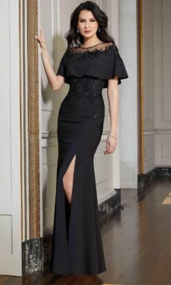 Mori Lee 72601 - Embroidered Illusion Evening Dress