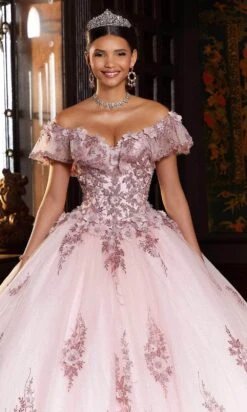 Mori Lee 89333 - Flutter Off Shoulder Bow Ballgown -Mori Lee mori lee 89333 flutter off shoulder bow ballgown ball gowns 31393068810323