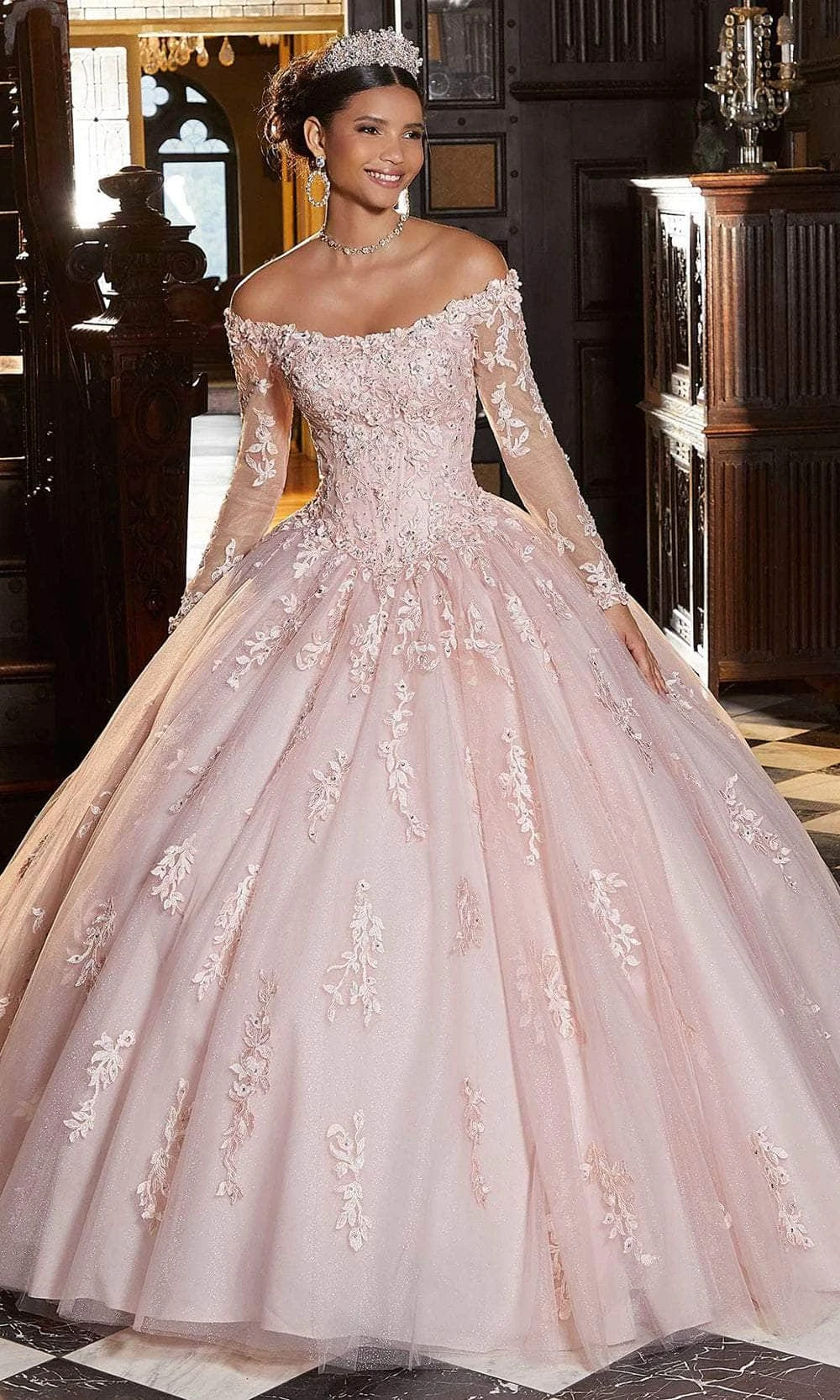 Mori Lee 89339 - Embroidered Tulle Quinceanera Ballgown 4 Mori Lee 89339 - Embroidered Tulle Quinceanera Ballgown - Image 4