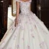 Mori Lee 89341 - Floral Appliqued Quinceañera Dress