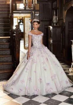 Mori Lee 89341 - Floral Appliqued Quinceañera Dress 11 Mori Lee 89341 - Floral Appliqued Quinceañera Dress -Mori Lee mori lee 89341 floral appliqued quinceanera dress special occasion dress 31366124011603