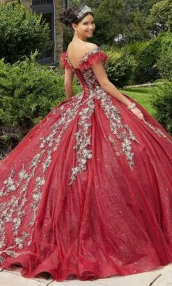 Mori Lee 89342 - Appliqued V-Neck Quinceañera Dress -Mori Lee mori lee 89342 appliqued v neck quinceanera dress ball gowns 31386684162131