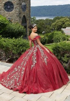Mori Lee 89342 - Appliqued V-Neck Quinceañera Dress -Mori Lee mori lee 89342 appliqued v neck quinceanera dress ball gowns 31386696777811