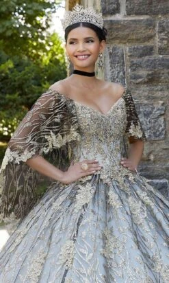 Mori Lee 89347 - Glittered V-Neck Quinceañera Dress 13 Mori Lee 89347 - Glittered V-Neck Quinceañera Dress -Mori Lee mori lee 89347 glittered v neck quinceanera dress prom dresses 31386778763347