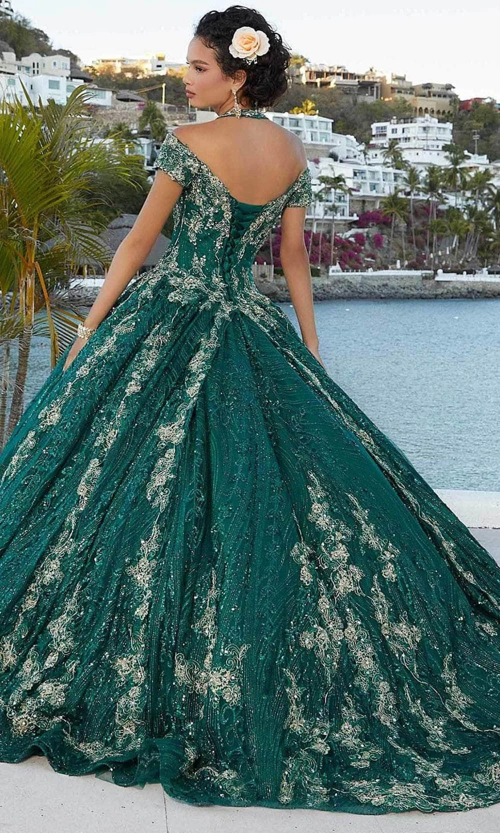 Mori Lee 89351 - Queen Anne Neck Quinceanera 2 Mori Lee 89351 - Queen Anne Neck Quinceanera - Image 2