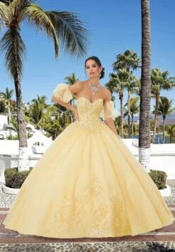 Mori Lee 89354 - Appliqued Sweetheart Quinceañera Dress -Mori Lee mori lee 89354 appliqued sweetheart quinceanera dress special occasion dress 31366127550547