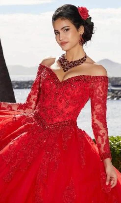 Mori Lee 89360 - Shimmered Tulle Quinceañera Dress -Mori Lee mori lee 89360 shimmered tulle quinceanera dress prom dresses 31392836223059