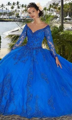 Mori Lee 89360 - Shimmered Tulle Quinceañera Dress -Mori Lee mori lee 89360 shimmered tulle quinceanera dress prom dresses 31392836517971